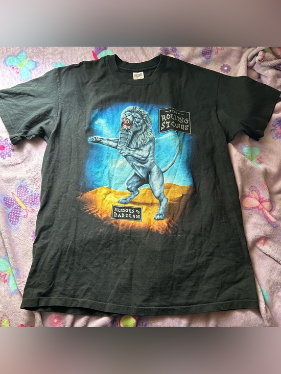 Anvil Other - Vintage Original 1997 Rolling Stones Bridges To Babylon Tour Shirt